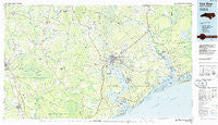 New River North Carolina Historical topographic map, 1:100000 scale, 30 X 60 Minute, Year 1986