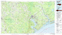 New River North Carolina Historical topographic map, 1:100000 scale, 30 X 60 Minute, Year 1991