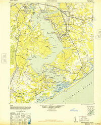 New River North Carolina Historical topographic map, 1:62500 scale, 15 X 15 Minute, Year 1948