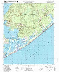 New River Inlet North Carolina Historical topographic map, 1:24000 scale, 7.5 X 7.5 Minute, Year 1997