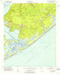 New River Inlet North Carolina Historical topographic map, 1:24000 scale, 7.5 X 7.5 Minute, Year 1952