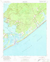 New River Inlet North Carolina Historical topographic map, 1:24000 scale, 7.5 X 7.5 Minute, Year 1952