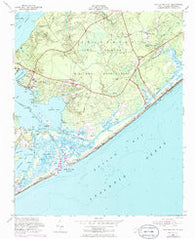 New River Inlet North Carolina Historical topographic map, 1:24000 scale, 7.5 X 7.5 Minute, Year 1952