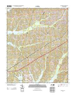 New Hill North Carolina Historical topographic map, 1:24000 scale, 7.5 X 7.5 Minute, Year 2013