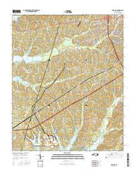 New Hill North Carolina Current topographic map, 1:24000 scale, 7.5 X 7.5 Minute, Year 2016
