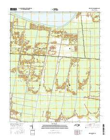 New Lake NW North Carolina Current topographic map, 1:24000 scale, 7.5 X 7.5 Minute, Year 2016