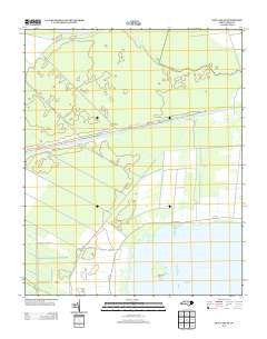 New Lake SE North Carolina Historical topographic map, 1:24000 scale, 7.5 X 7.5 Minute, Year 2013