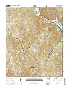 New London North Carolina Current topographic map, 1:24000 scale, 7.5 X 7.5 Minute, Year 2016