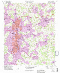 Newton North Carolina Historical topographic map, 1:24000 scale, 7.5 X 7.5 Minute, Year 1993