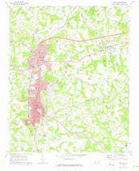Newton North Carolina Historical topographic map, 1:24000 scale, 7.5 X 7.5 Minute, Year 1970