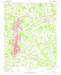 Newton North Carolina Historical topographic map, 1:24000 scale, 7.5 X 7.5 Minute, Year 1970
