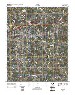 Newton North Carolina Historical topographic map, 1:24000 scale, 7.5 X 7.5 Minute, Year 2010