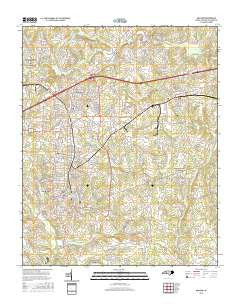Newton North Carolina Current topographic map, 1:24000 scale, 7.5 X 7.5 Minute, Year 2016