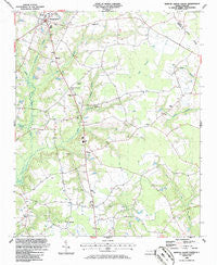 Newton Grove South North Carolina Historical topographic map, 1:24000 scale, 7.5 X 7.5 Minute, Year 1986