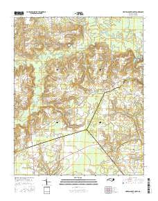 Newton Grove North North Carolina Current topographic map, 1:24000 scale, 7.5 X 7.5 Minute, Year 2016
