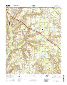 Newton Grove South North Carolina Current topographic map, 1:24000 scale, 7.5 X 7.5 Minute, Year 2016