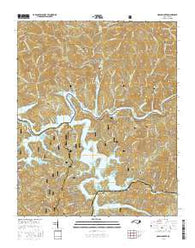 Noland Creek North Carolina Current topographic map, 1:24000 scale, 7.5 X 7.5 Minute, Year 2016