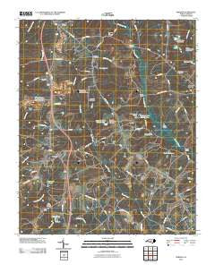 Norman North Carolina Historical topographic map, 1:24000 scale, 7.5 X 7.5 Minute, Year 2010