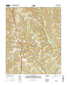 Norman North Carolina Current topographic map, 1:24000 scale, 7.5 X 7.5 Minute, Year 2016