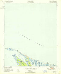 North Bay North Carolina Historical topographic map, 1:24000 scale, 7.5 X 7.5 Minute, Year 1950