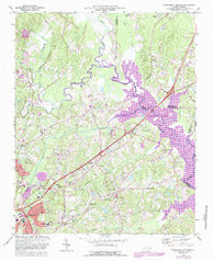 Northeast Durham North Carolina Historical topographic map, 1:24000 scale, 7.5 X 7.5 Minute, Year 1973