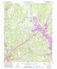 Northeast Durham North Carolina Historical topographic map, 1:24000 scale, 7.5 X 7.5 Minute, Year 1973