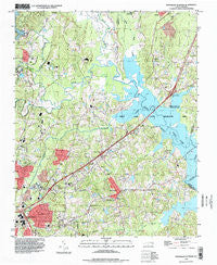 Northeast Durham North Carolina Historical topographic map, 1:24000 scale, 7.5 X 7.5 Minute, Year 1993