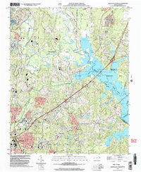 Northeast Durham North Carolina Historical topographic map, 1:24000 scale, 7.5 X 7.5 Minute, Year 1999