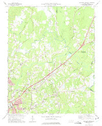 Northeast Durham North Carolina Historical topographic map, 1:24000 scale, 7.5 X 7.5 Minute, Year 1973