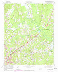 Northeast Durham North Carolina Historical topographic map, 1:24000 scale, 7.5 X 7.5 Minute, Year 1973
