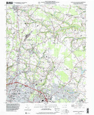 Northeast Goldsboro North Carolina Historical topographic map, 1:24000 scale, 7.5 X 7.5 Minute, Year 1998