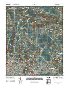 Northeast Goldsboro North Carolina Historical topographic map, 1:24000 scale, 7.5 X 7.5 Minute, Year 2010