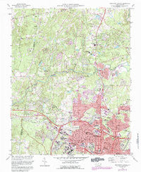 Northwest Durham North Carolina Historical topographic map, 1:24000 scale, 7.5 X 7.5 Minute, Year 1973
