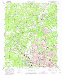 Northwest Durham North Carolina Historical topographic map, 1:24000 scale, 7.5 X 7.5 Minute, Year 1973