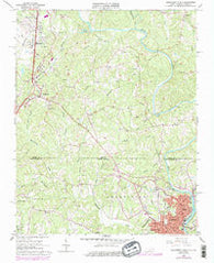 Northwest Eden North Carolina Historical topographic map, 1:24000 scale, 7.5 X 7.5 Minute, Year 1965