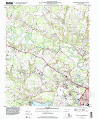 Northwest Goldsboro North Carolina Historical topographic map, 1:24000 scale, 7.5 X 7.5 Minute, Year 1998