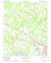 Northwest Goldsboro North Carolina Historical topographic map, 1:24000 scale, 7.5 X 7.5 Minute, Year 1974