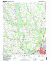 Northwest Lumberton North Carolina Historical topographic map, 1:24000 scale, 7.5 X 7.5 Minute, Year 1997