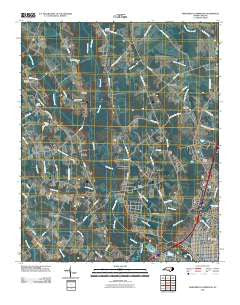 Northwest Lumberton North Carolina Historical topographic map, 1:24000 scale, 7.5 X 7.5 Minute, Year 2010
