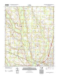 Northwest Lumberton North Carolina Historical topographic map, 1:24000 scale, 7.5 X 7.5 Minute, Year 2013