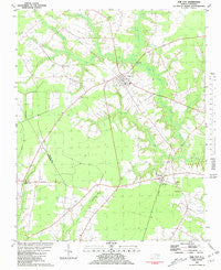 Oak City North Carolina Historical topographic map, 1:24000 scale, 7.5 X 7.5 Minute, Year 1981