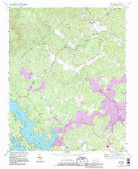 Oak Hill North Carolina Historical topographic map, 1:24000 scale, 7.5 X 7.5 Minute, Year 1993