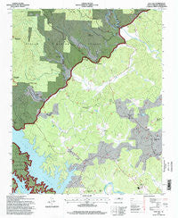 Oak Hill North Carolina Historical topographic map, 1:24000 scale, 7.5 X 7.5 Minute, Year 1994