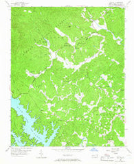 Oak Hill North Carolina Historical topographic map, 1:24000 scale, 7.5 X 7.5 Minute, Year 1956