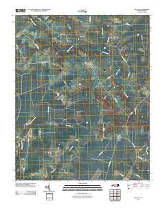 Oak City North Carolina Historical topographic map, 1:24000 scale, 7.5 X 7.5 Minute, Year 2010