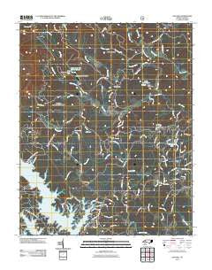 Oak Hill North Carolina Historical topographic map, 1:24000 scale, 7.5 X 7.5 Minute, Year 2011