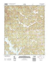 Oak Hill North Carolina Historical topographic map, 1:24000 scale, 7.5 X 7.5 Minute, Year 2013