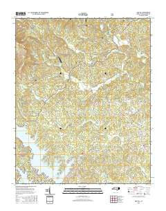 Oak Hill North Carolina Current topographic map, 1:24000 scale, 7.5 X 7.5 Minute, Year 2016