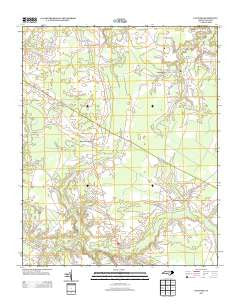 Old Ford North Carolina Historical topographic map, 1:24000 scale, 7.5 X 7.5 Minute, Year 2013
