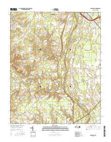 Old Sparta North Carolina Current topographic map, 1:24000 scale, 7.5 X 7.5 Minute, Year 2016